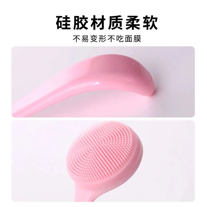 Soft Silicone Facial Cleansing Brush For Makeup Removal And Pore Care