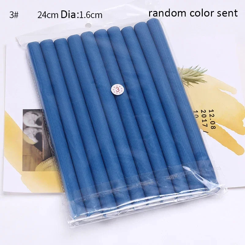 Soft Foam Flexi Rollers 10Pcs Heatless Bendy Hair Curlers