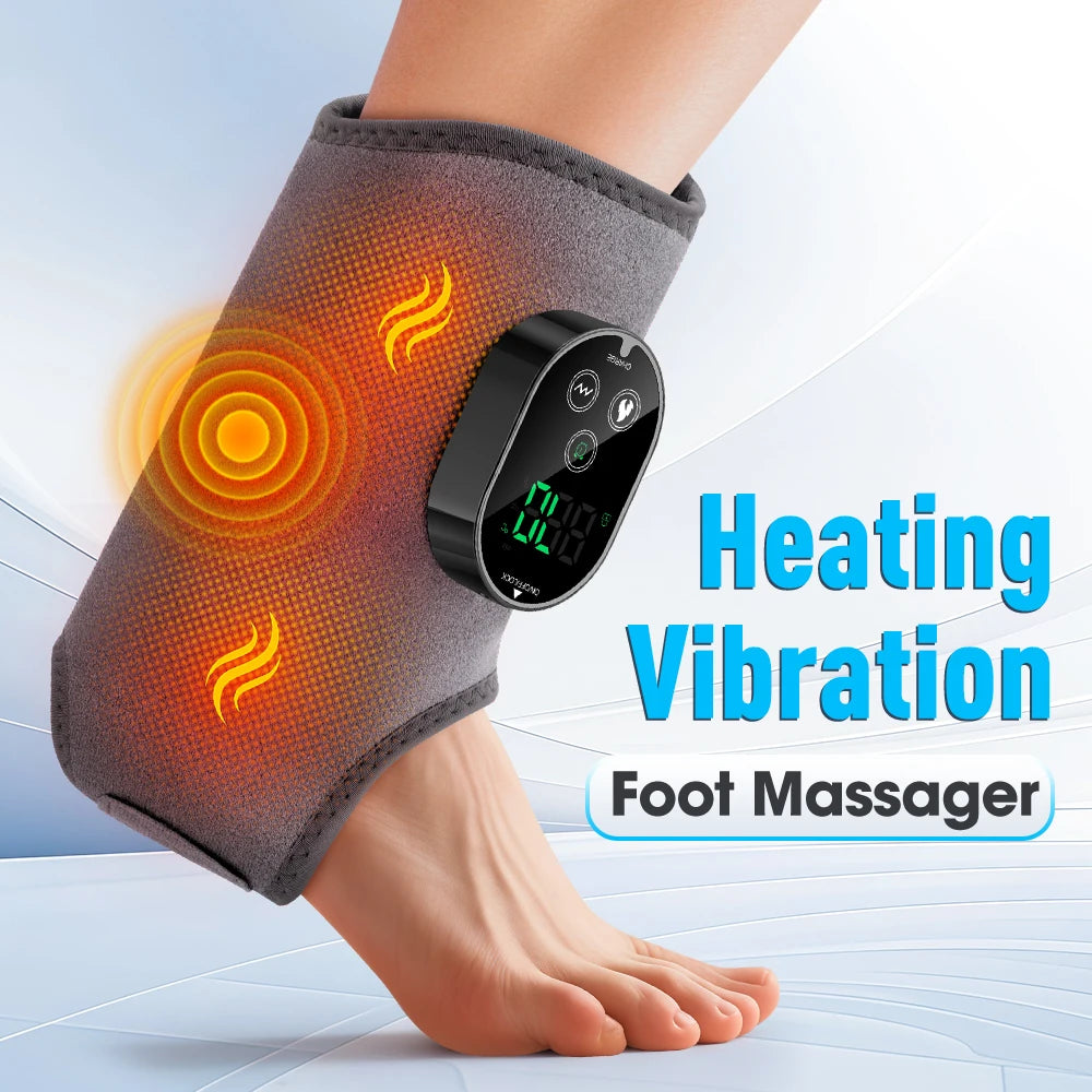 Hailicare Electric Foot Ankle Massager With Heating And Vibration