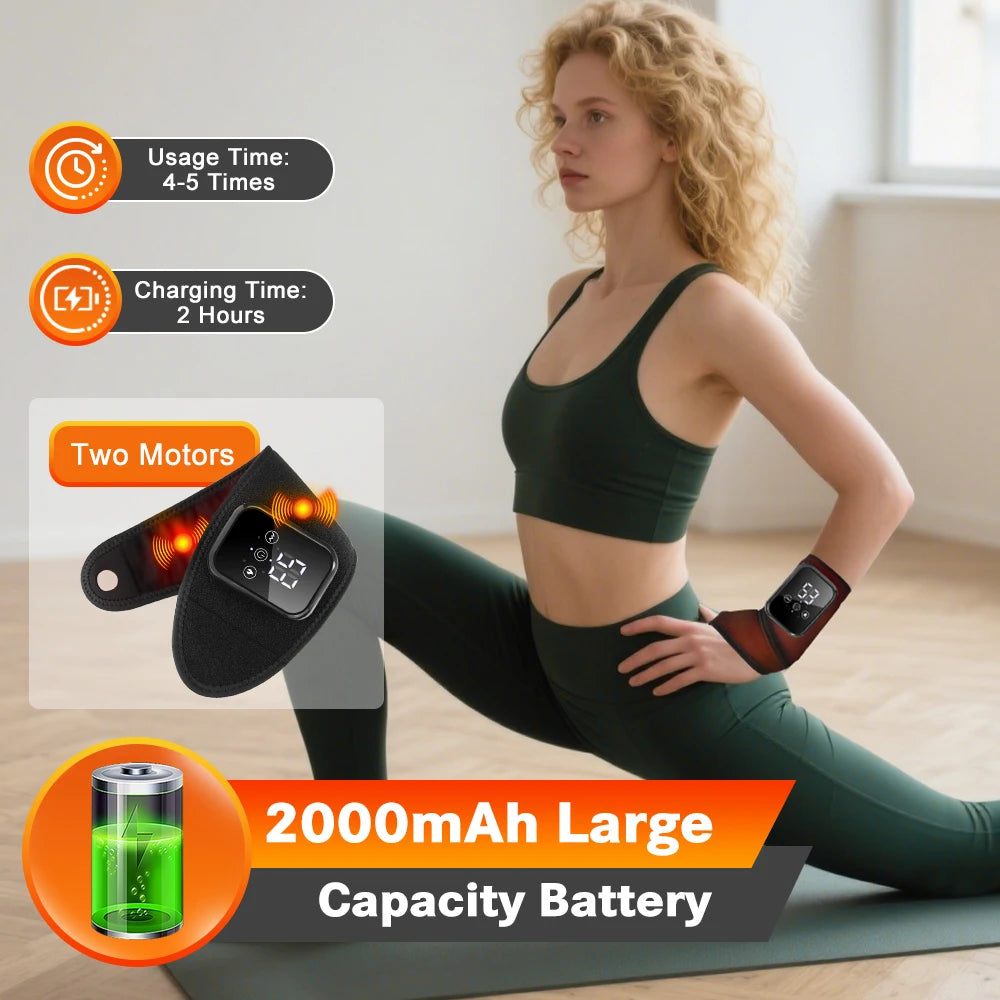 Hailicare Electric Heating Hand Wrist Guard Vibration Massage Wristband
