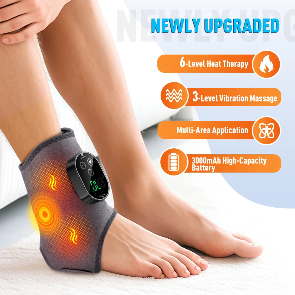 Hailicare Electric Foot Ankle Massager With Heating And Vibration