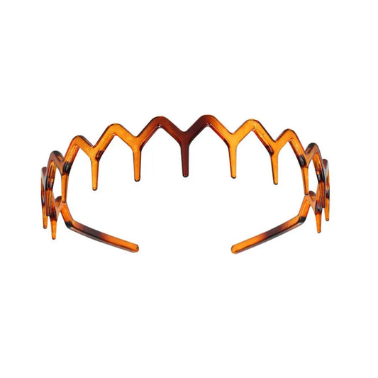 Wavy Tooth Headbands For Women Non Slip Serrated Hair Hoop Two Pack
