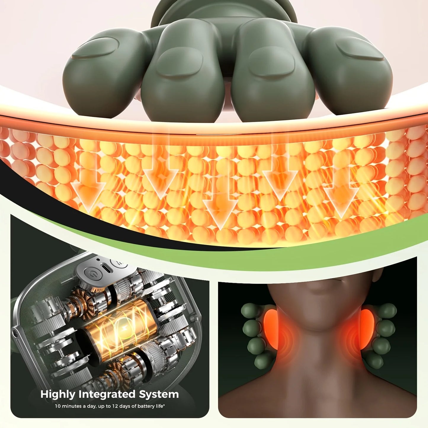 Shoulder And Neck Massager With Heat Therapy Kneading Massage