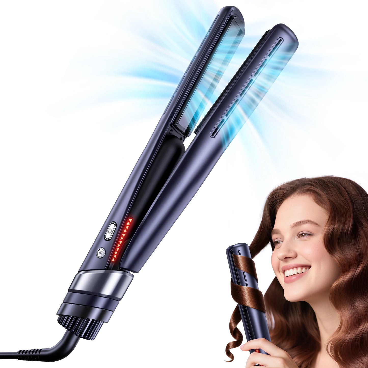 BOPCAL 3 In 1 Cold Air Hair Straightener Ion Curler