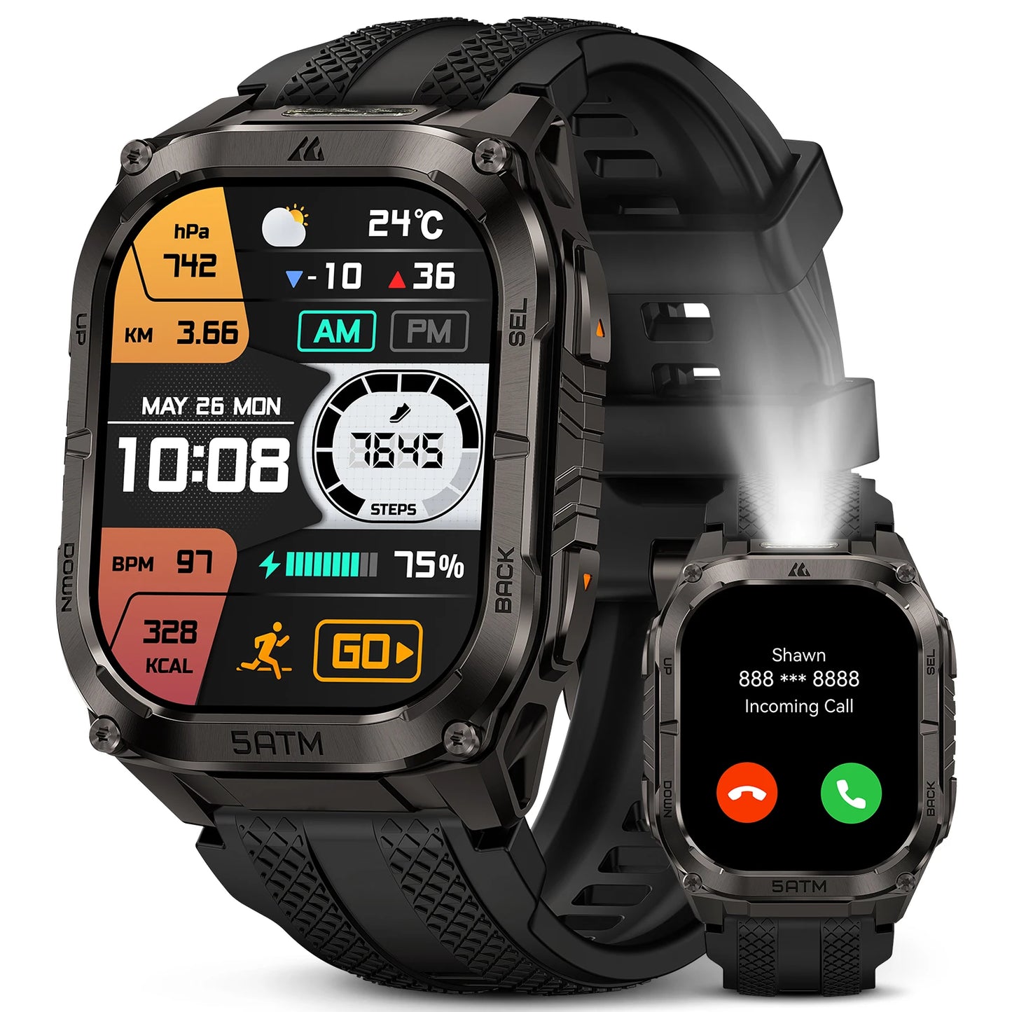 Kospet Tank M4C GPS Smartwatch Men Military Grade Waterproof