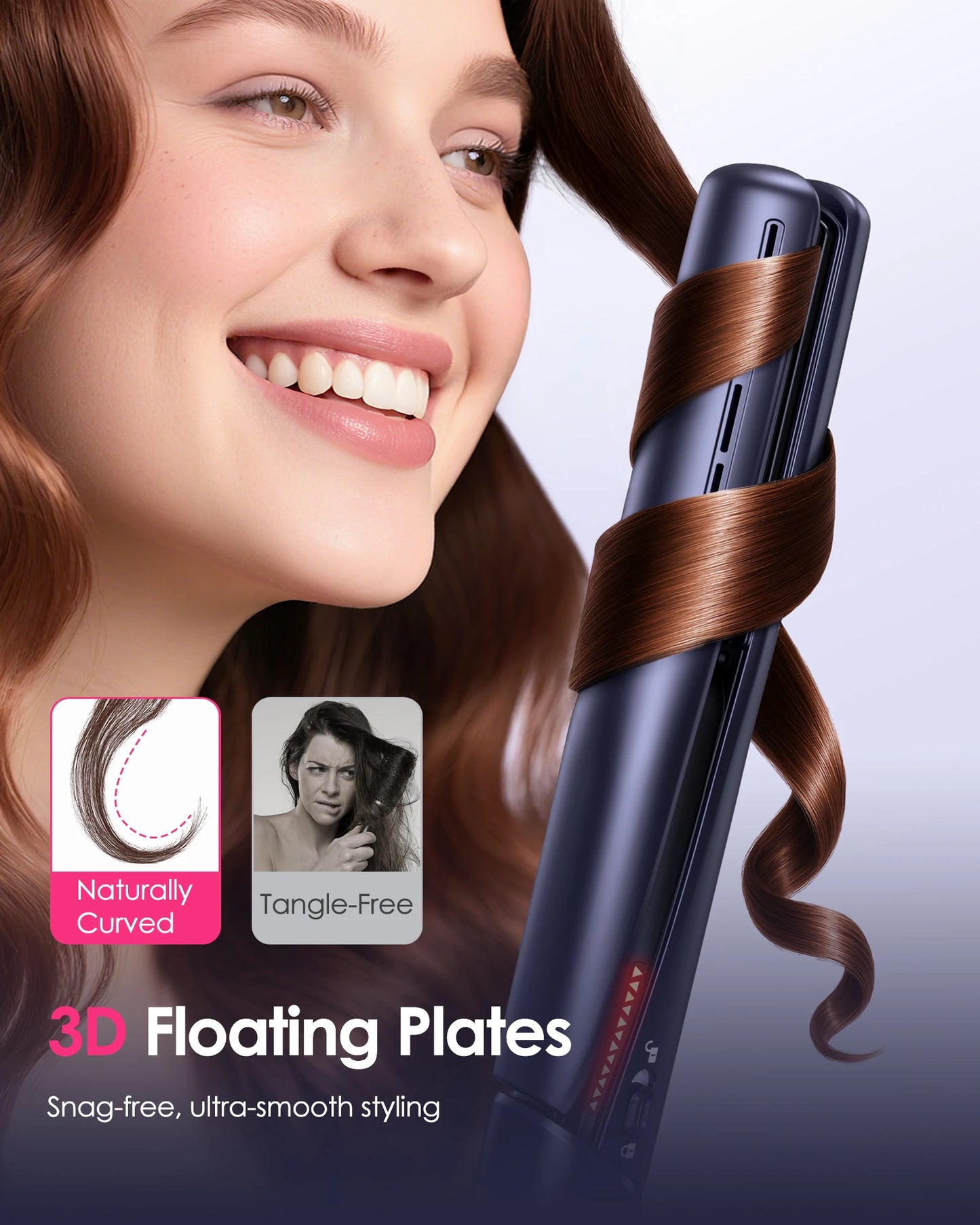 BOPCAL 3 In 1 Cold Air Hair Straightener Ion Curler