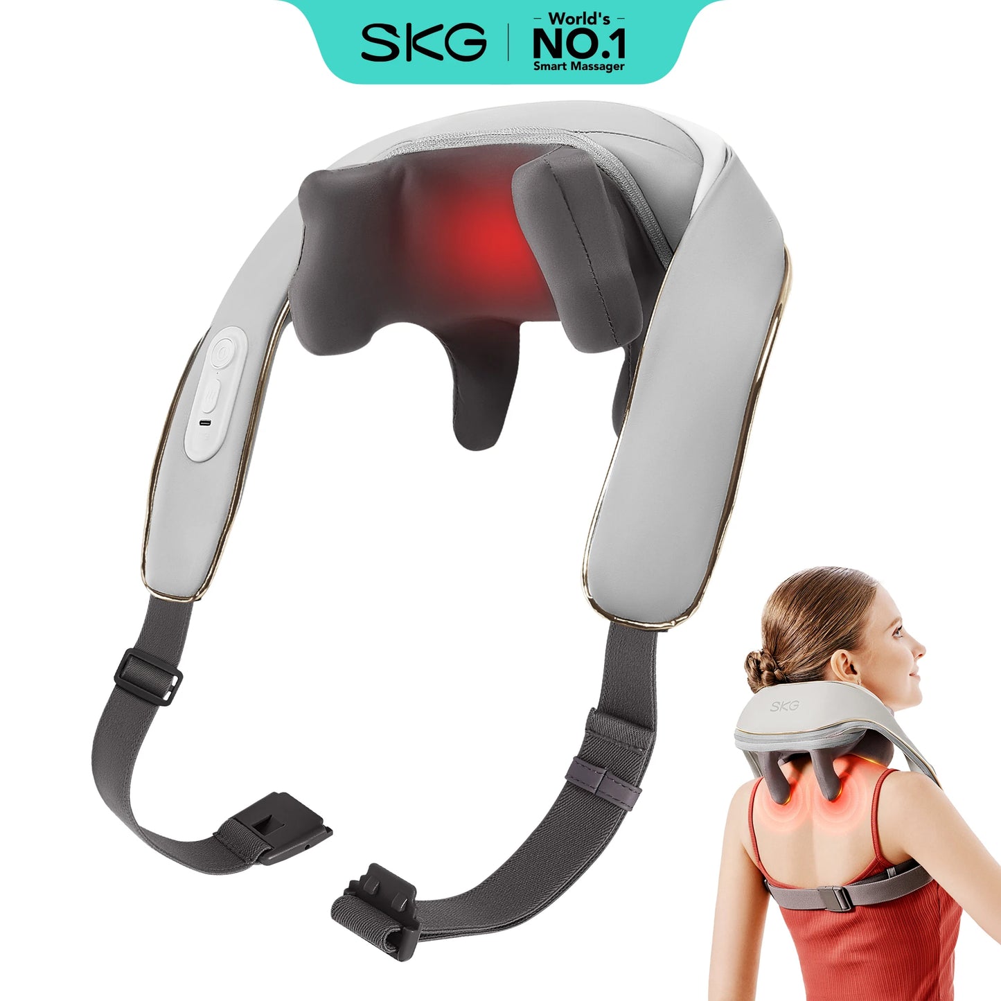 SKG H5 Neck and Shoulder Massage With Targeted Heat Therapy