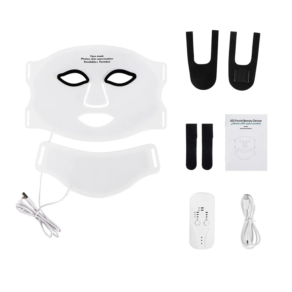 Foreverlily Silicone LED Mask For Face And Neck Skin Rejuvenation