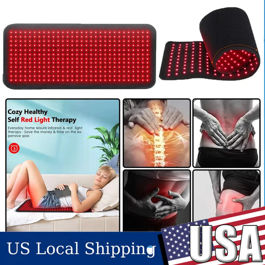 Red Light Therapy Pad Infrared LED Back Massager Belt