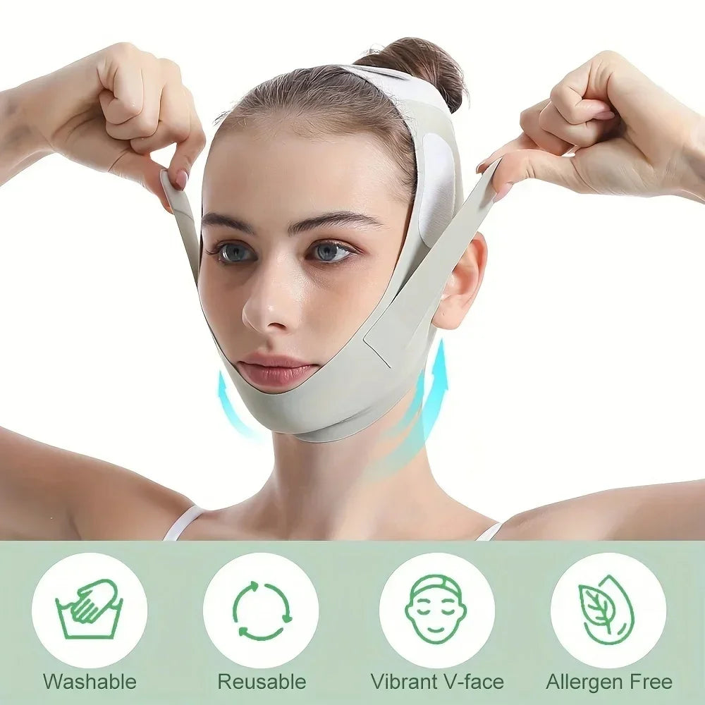 V Shape Face Lift Band Breathable Double Chin Reducer