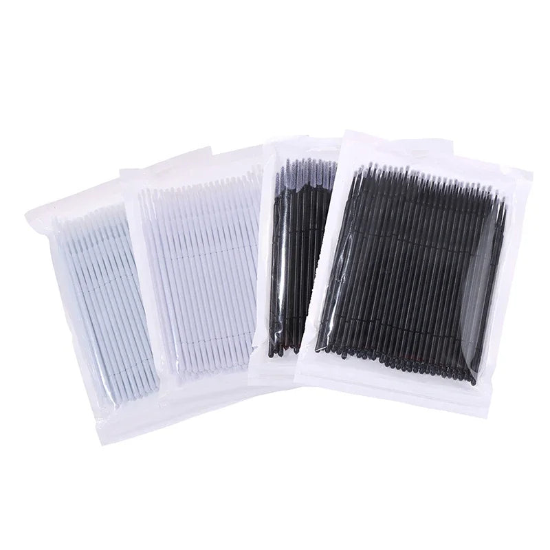 Disposable Micro Brush Applicators For Eyelash Extensions 100 Pcs