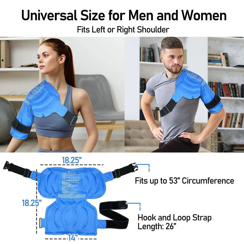 Shoulder Ice Pack Wrap Hot Cold Therapy Brace For Pain