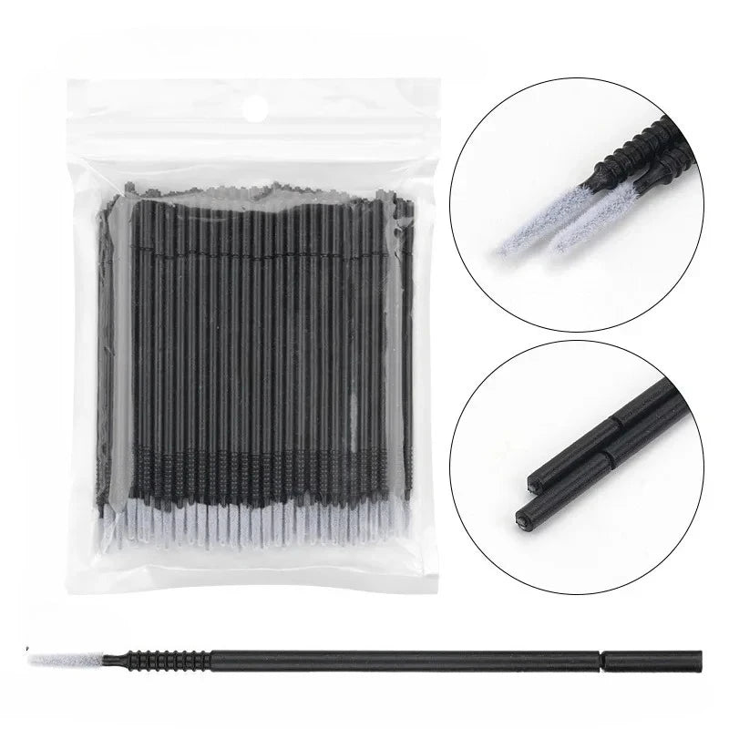 Disposable Spiral Mascara Brushes Microbrush Applicators Lash Extensions