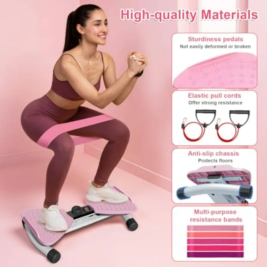 Waist Twister Machine With Digital Display Adjustable Ab Twister Board