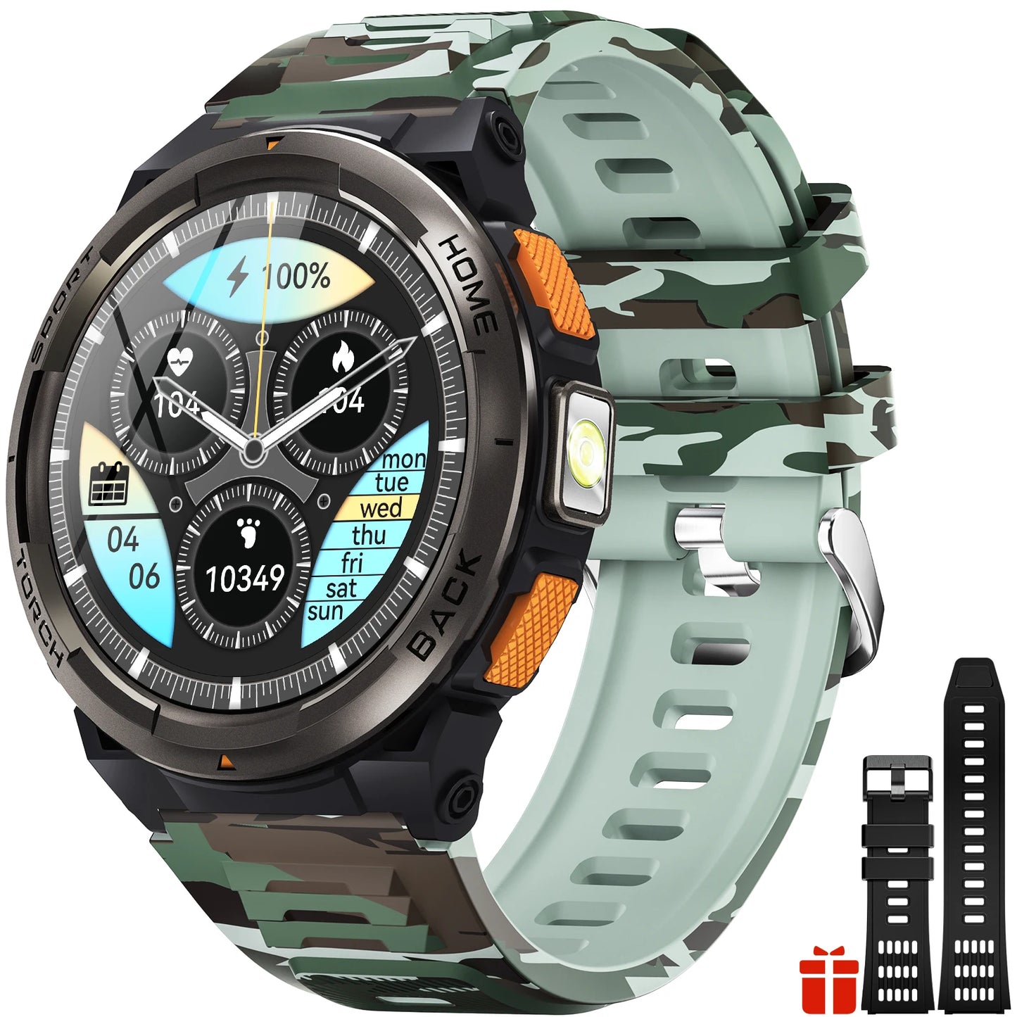 EIGIIS KE5 Smart Watch 3ATM Waterproof Compass Altimeter Barometer