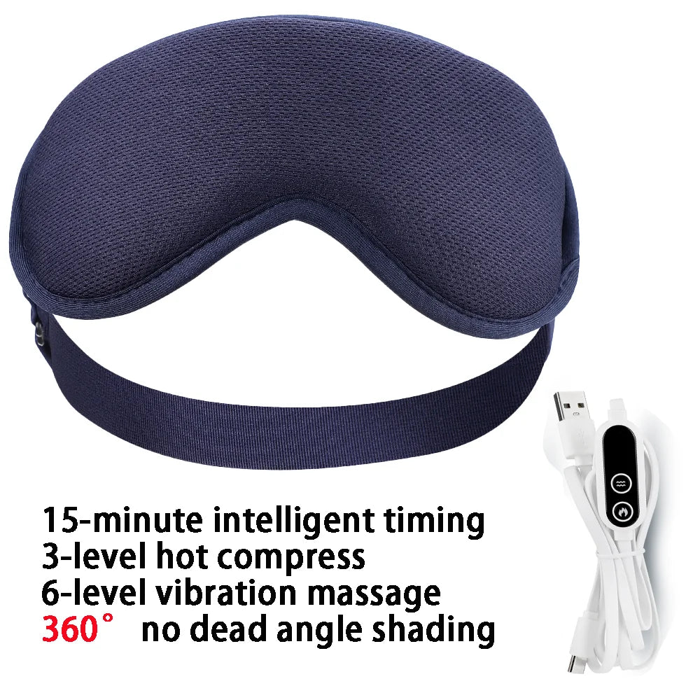 Moajaza Steam Eye Mask Massage With 3 Level Hot Compress and 6 Level Vibration
