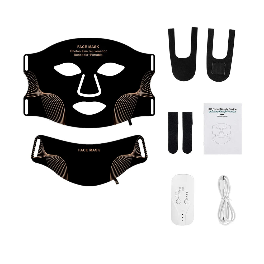 Foreverlily Silicone LED Mask For Face And Neck Skin Rejuvenation