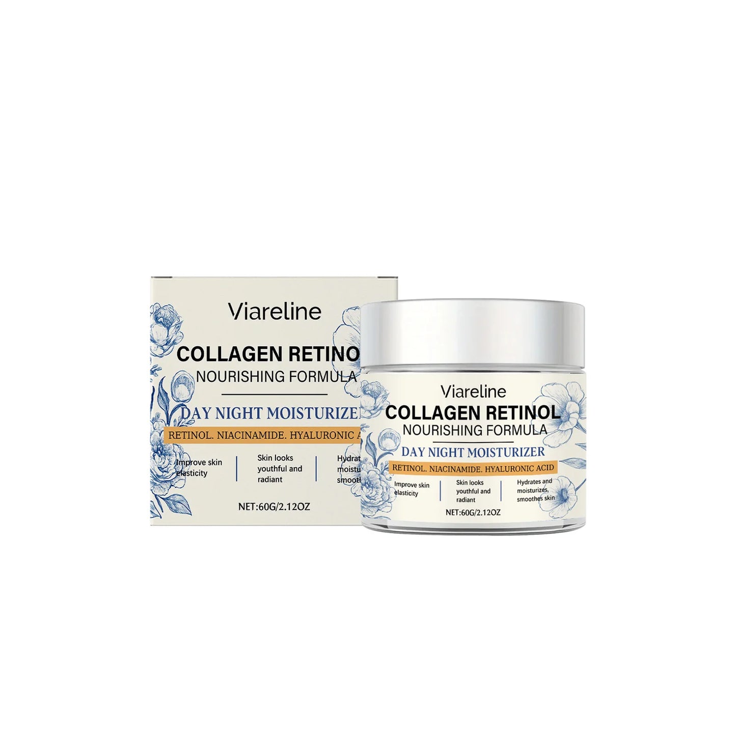 Viareline Retinol Moisturizing Cream With Hyaluronic Acid