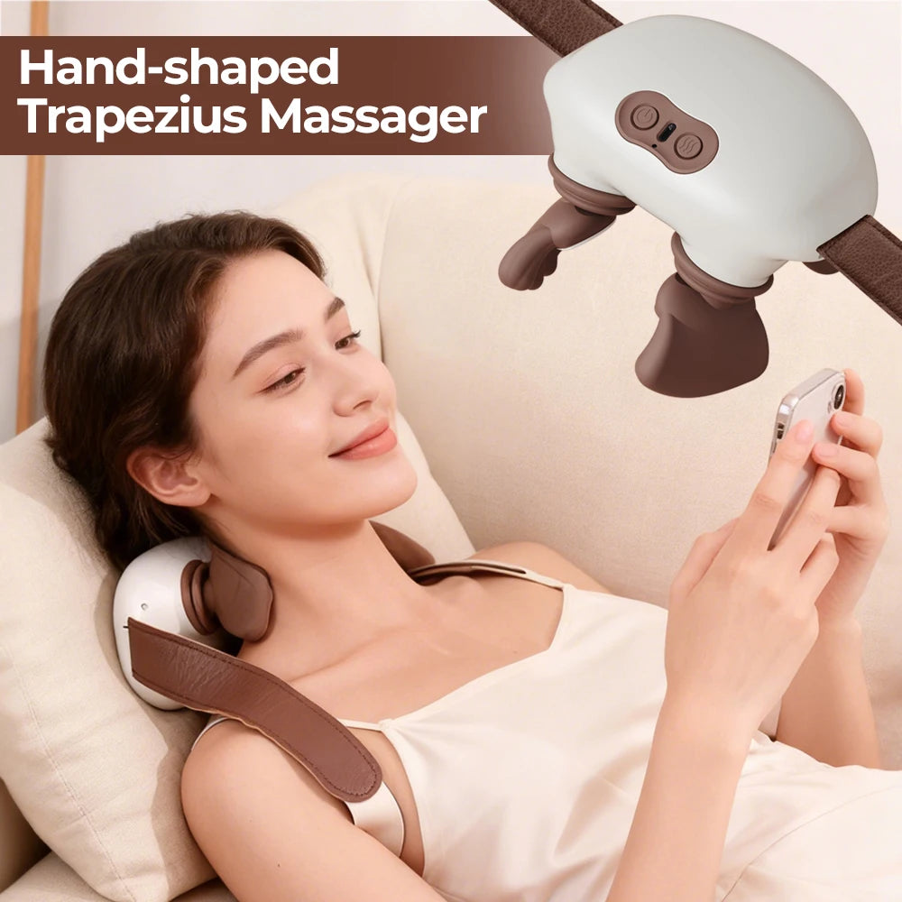 Foreverlily Bionic Pressure Neck Massager With Back And Shoulders