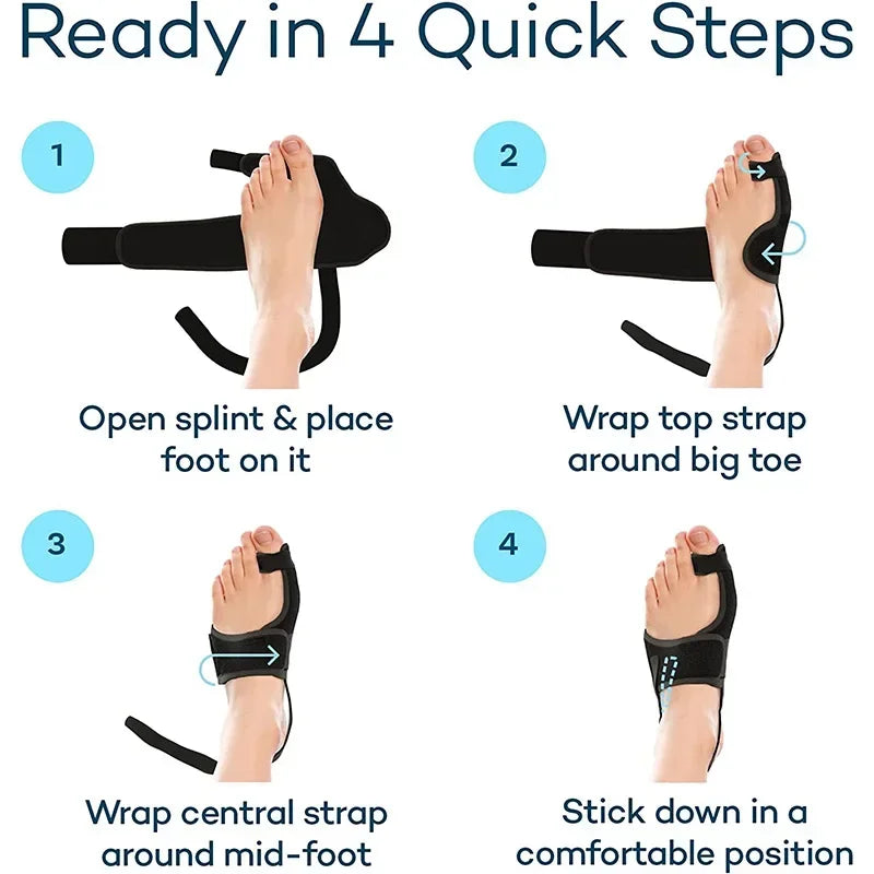 Orthopedic Bunion Splint Corrector Big Toe Separator Pain Relief