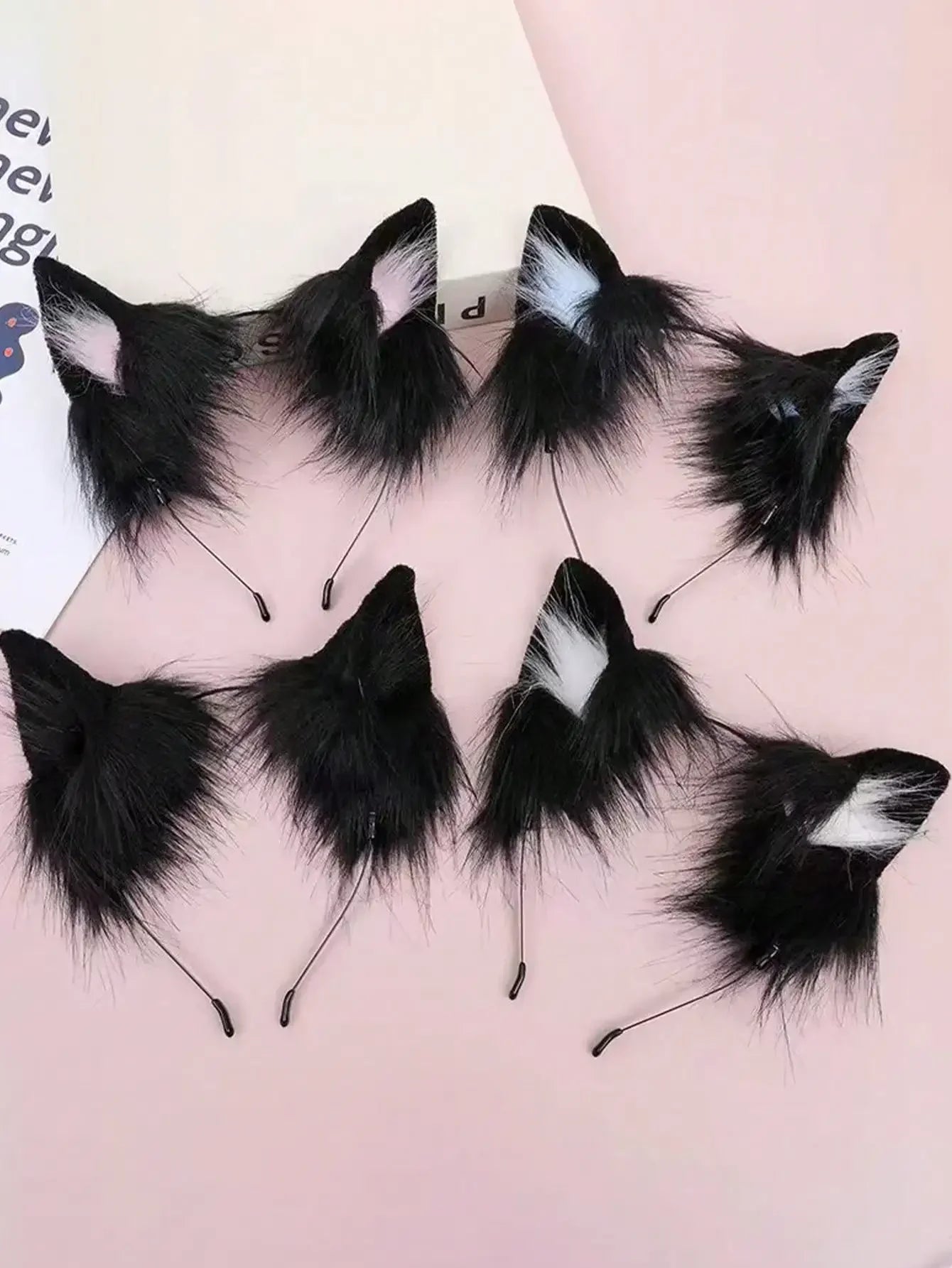 Plush Cat Ear Headband Hair Accessory Kawaii Photo Prop