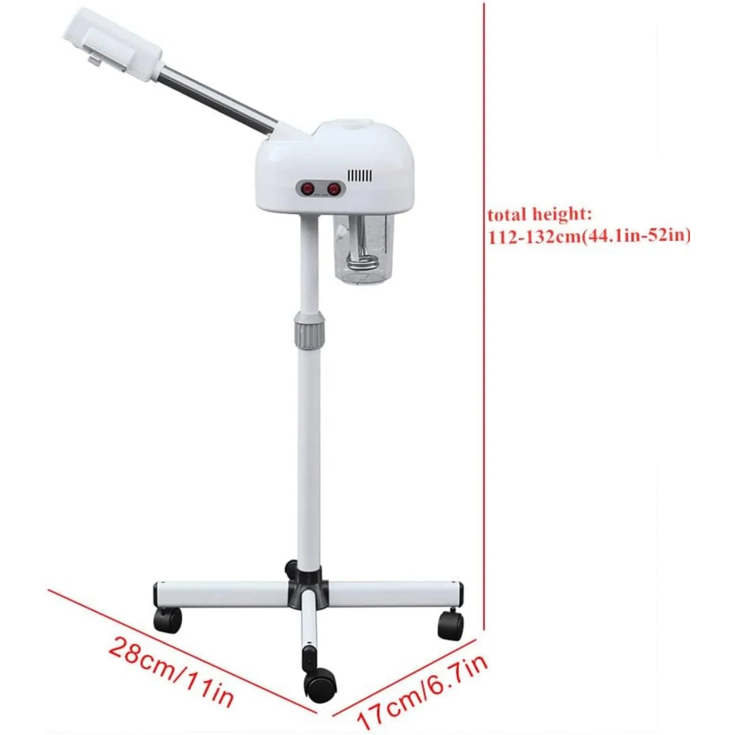 Bymaocar 360 Degree Rotating Nozzle Facial Steamer For Beauty Salon