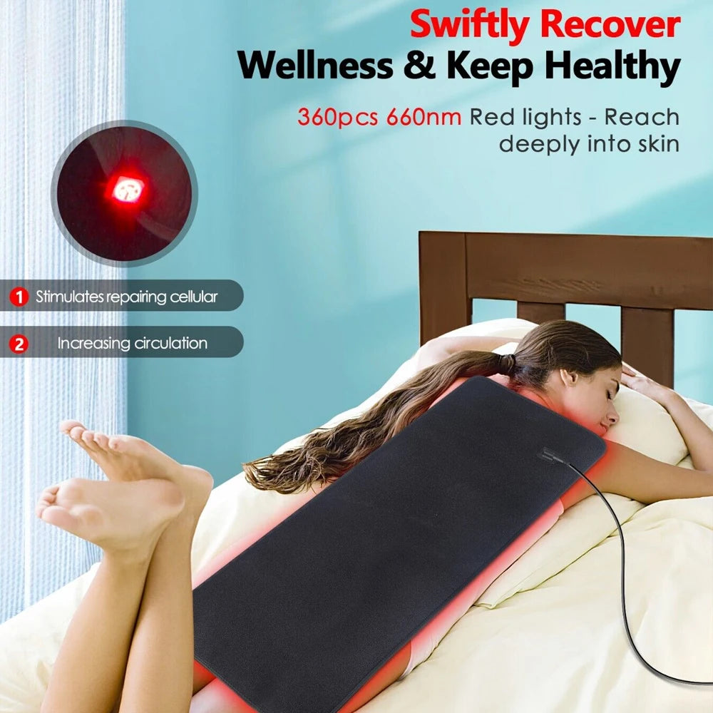 Red Light Therapy Pad Infrared LED Back Massager Belt