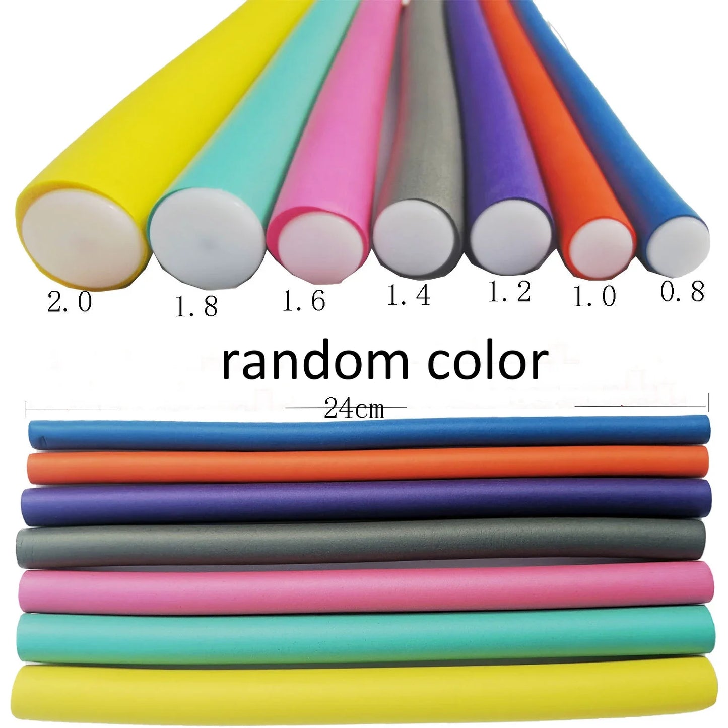 Soft Foam Flexi Rollers 10Pcs Heatless Bendy Hair Curlers