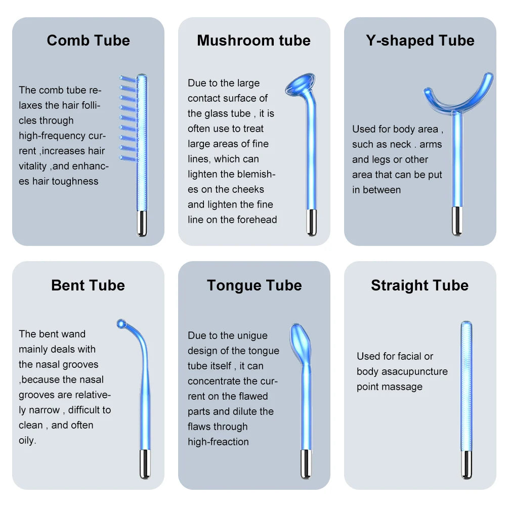Yuet Win High Frequency Glass Tube Electrode Wand Skin Rejuvenation