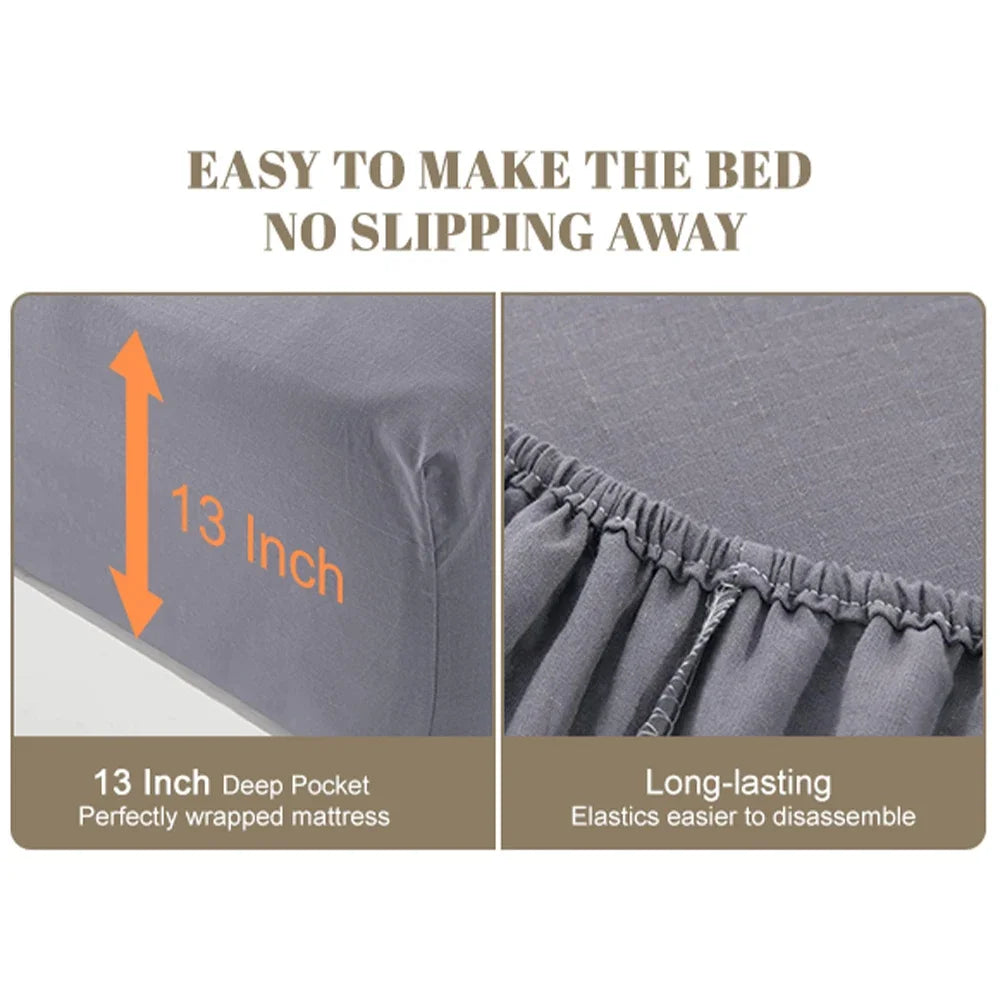 Astarexin Earthing Fitted Sheet Organic Cotton Conductive Silver Fiber Grounding