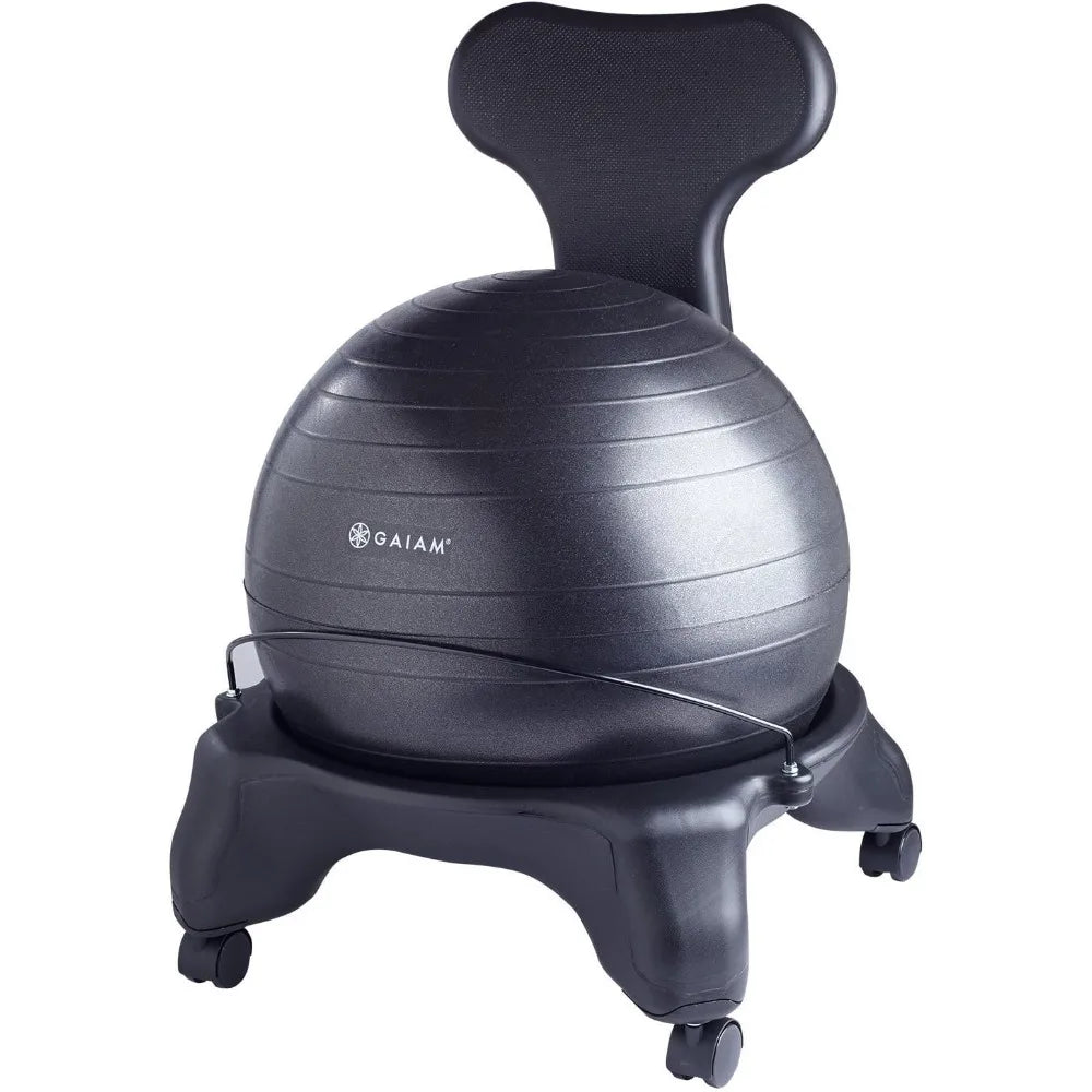 Gaiam Classic Balance Ball Chair With Stability Ball And Pump