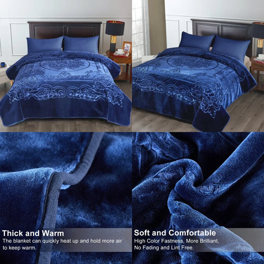 Korean Mink Weighted Blanket 9 Pound Ultra Comfortable Sleep