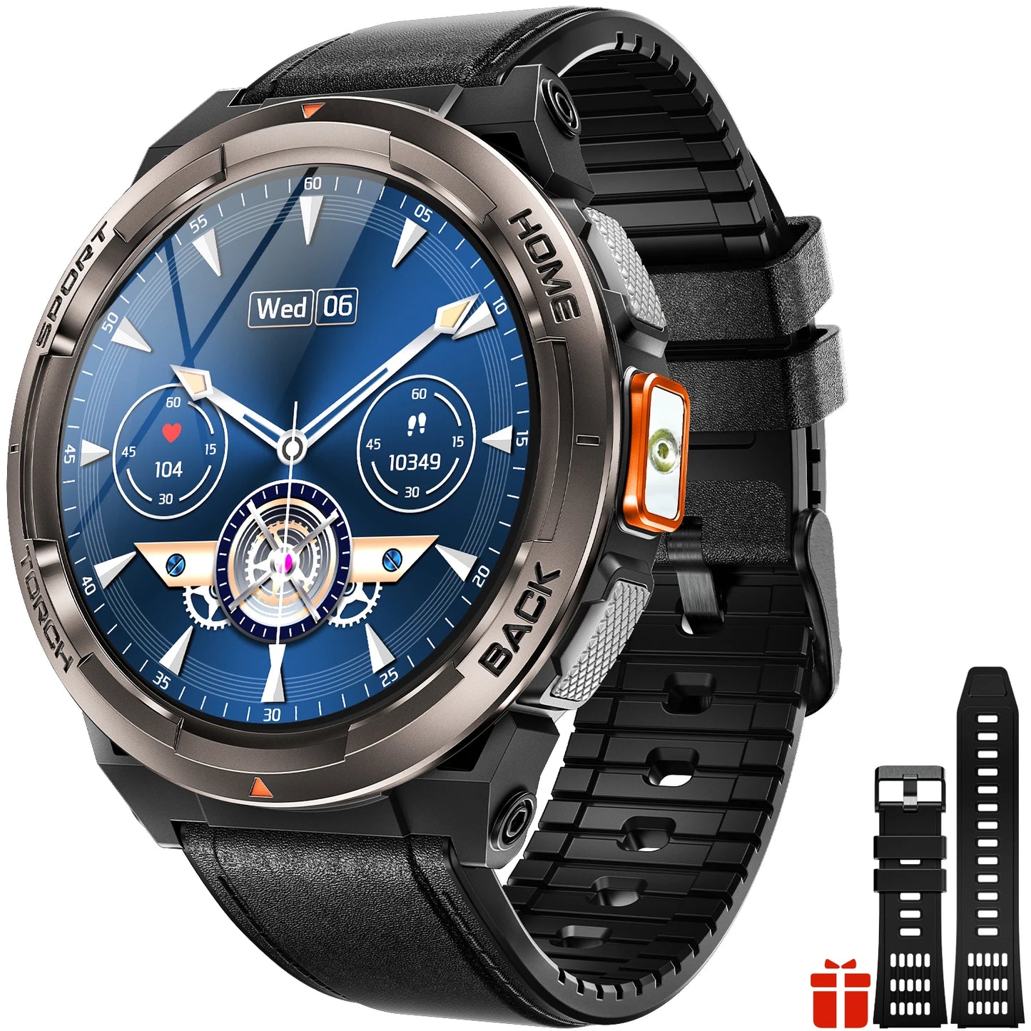 EIGIIS KE5 Smart Watch 3ATM Waterproof Compass Altimeter Barometer