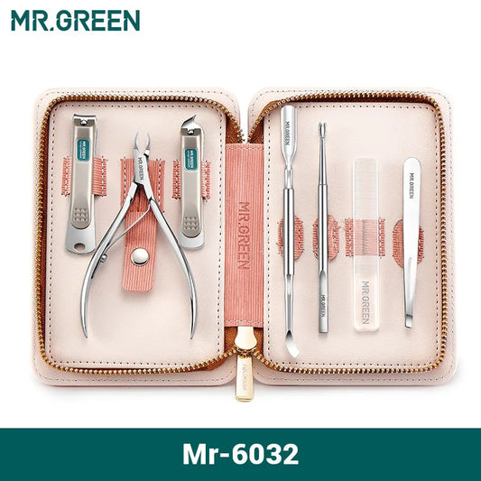MR.GREEN 7in1 Manicure and Pedicure Set Stainless Steel Tools