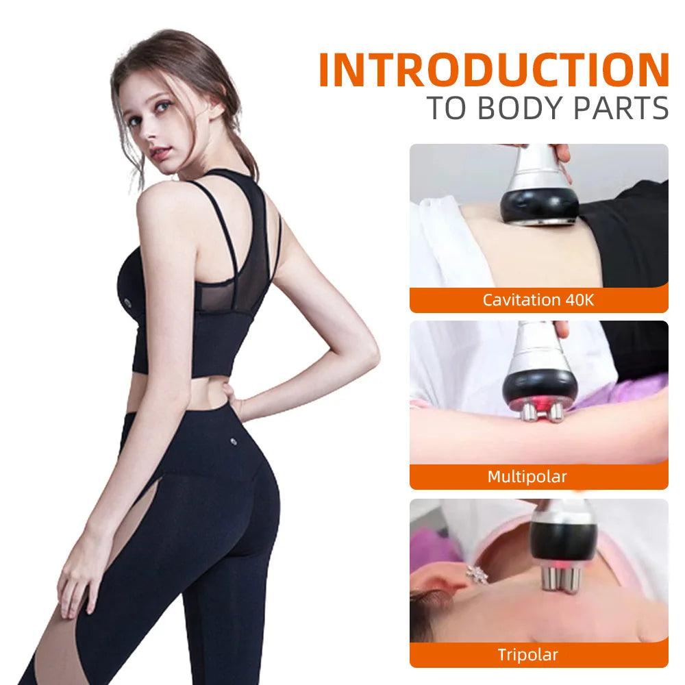 Missheart 3in1 Slimming Massage Cavitation Machine Facial Body Tightening