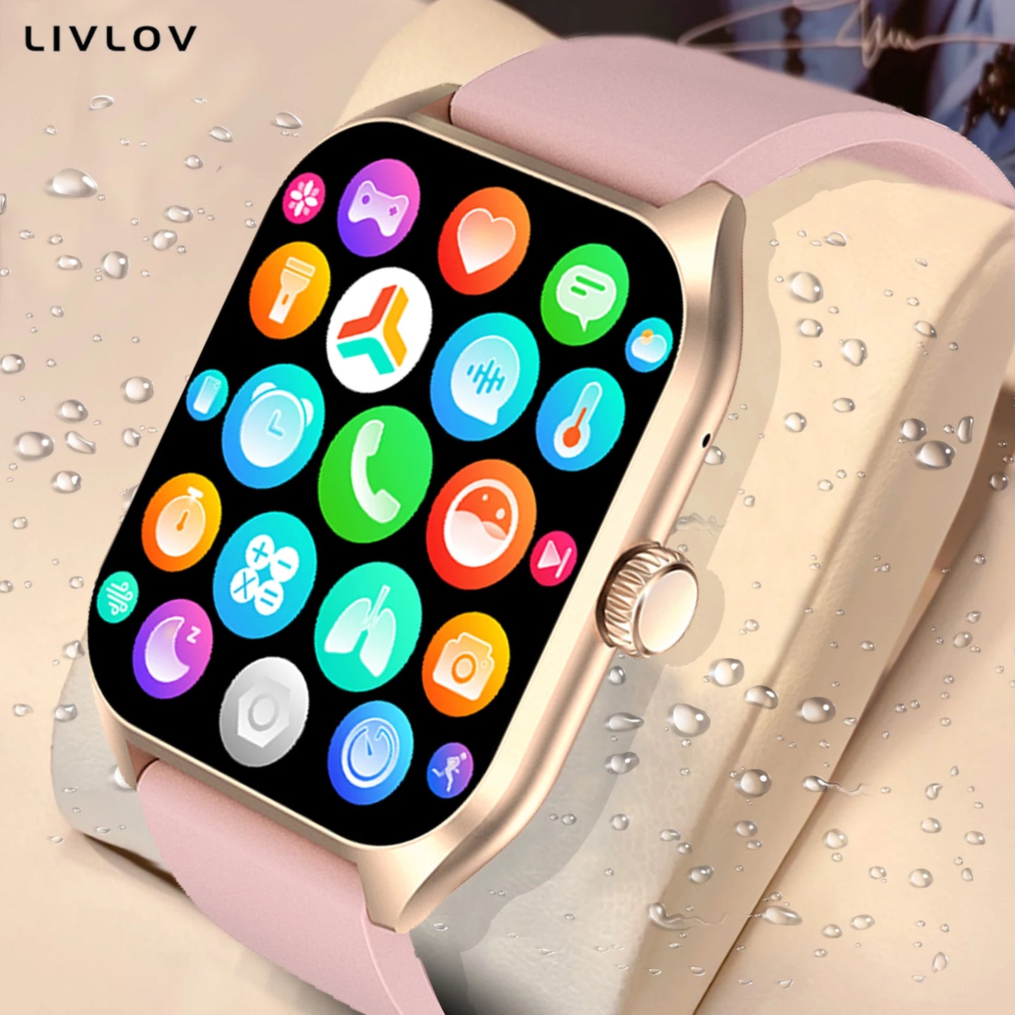 LIVLOVCP AI Voice Assistant Smart Watch For Men And Women