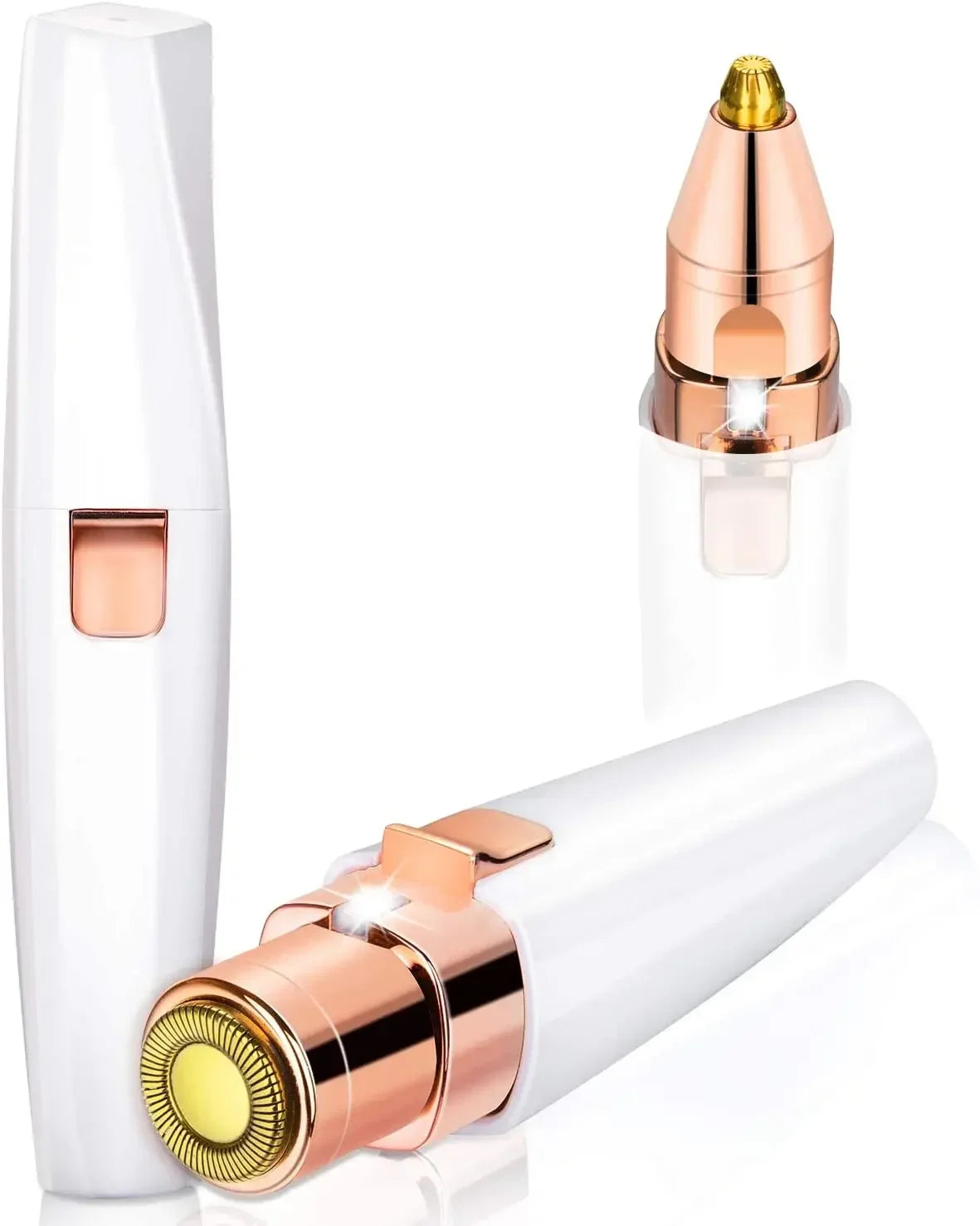 2 in 1 Rechargeable Eyebrow Trimmer LED Light Hair Remover