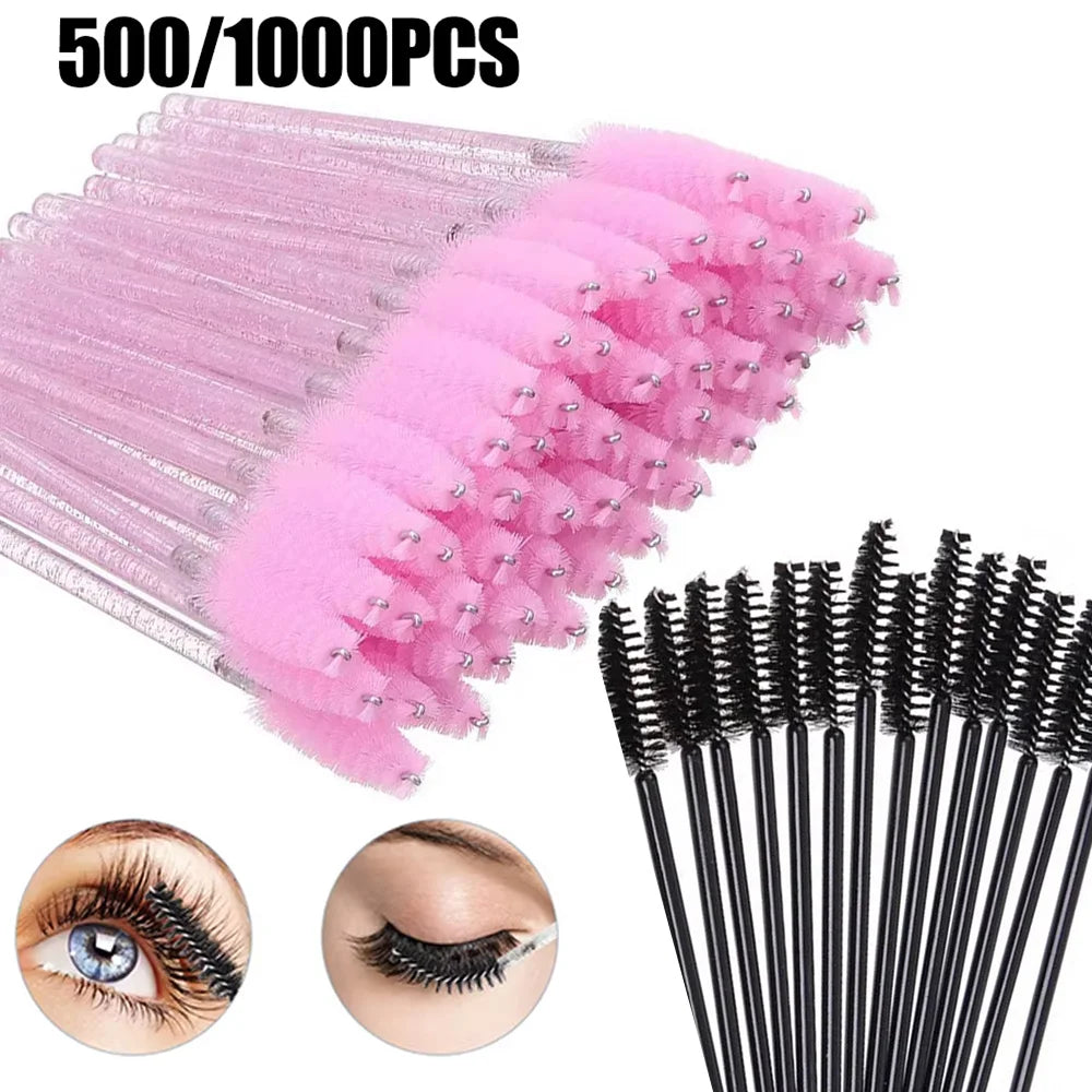 Disposable Lip Eyelash Eyebrow Brush Set 500 Pieces