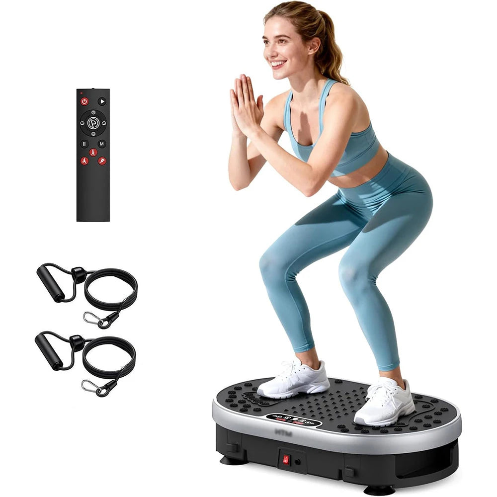 HTM Vibration Exercise Plate With Remote Control 120 Speed Levels