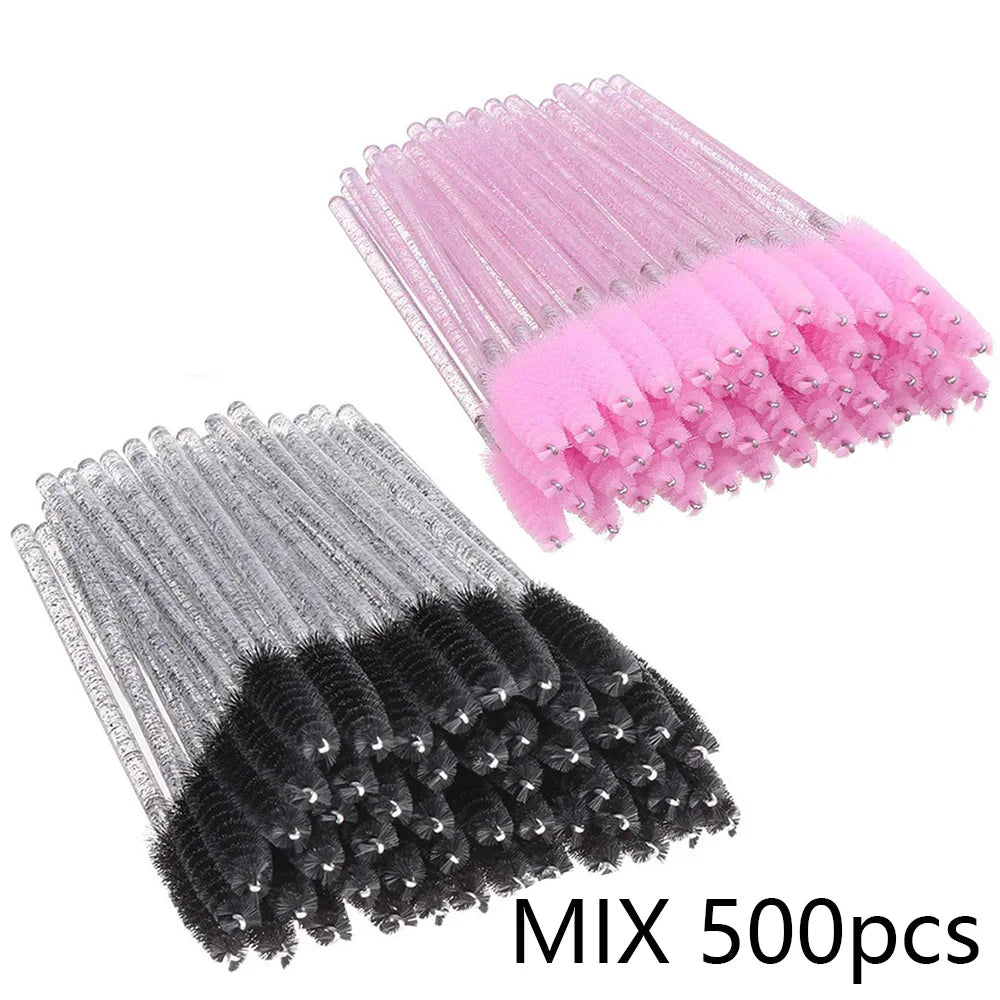 Disposable Lip Eyelash Eyebrow Brush Set 500 Pieces