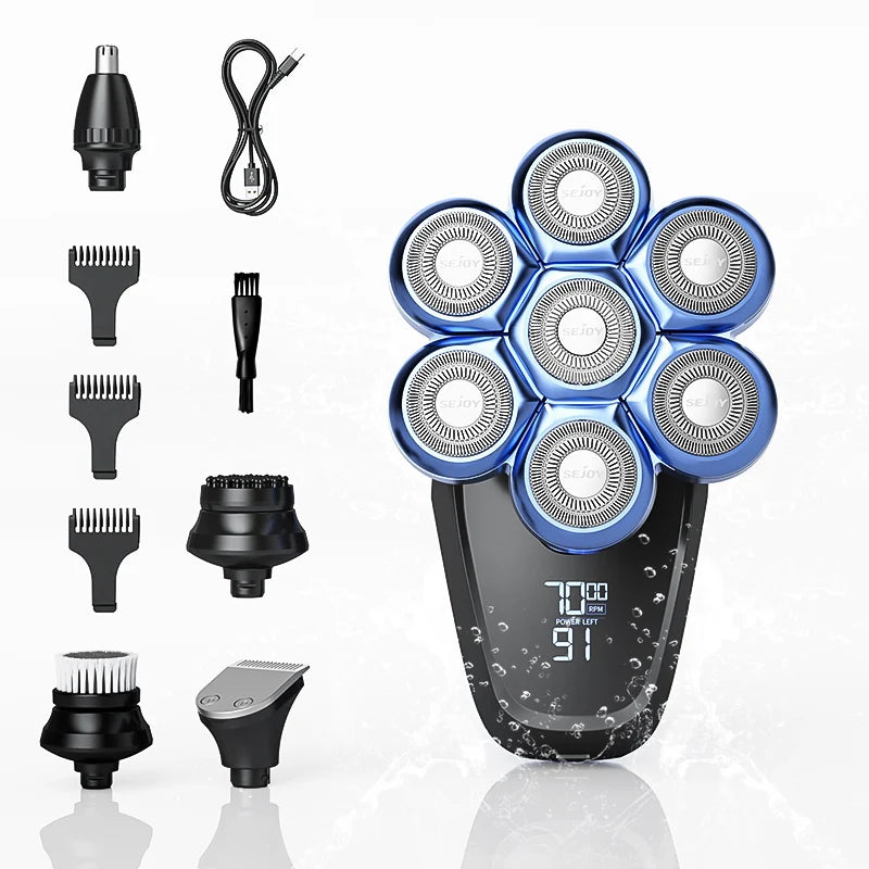Sejoy 6 In 1 7D Shaver Electric Razor Grooming Kit