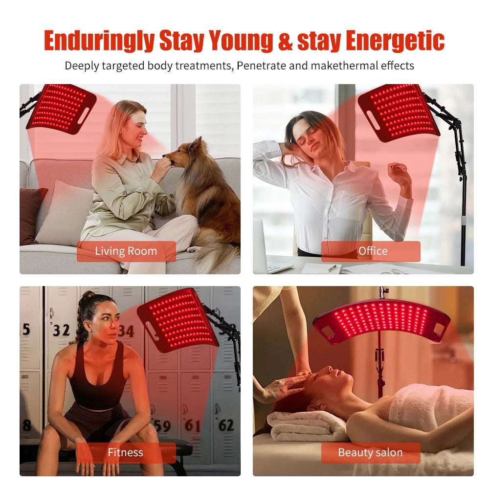 Near Infrared Light Therapy Panel 660nm 850nm Adjustable Stand