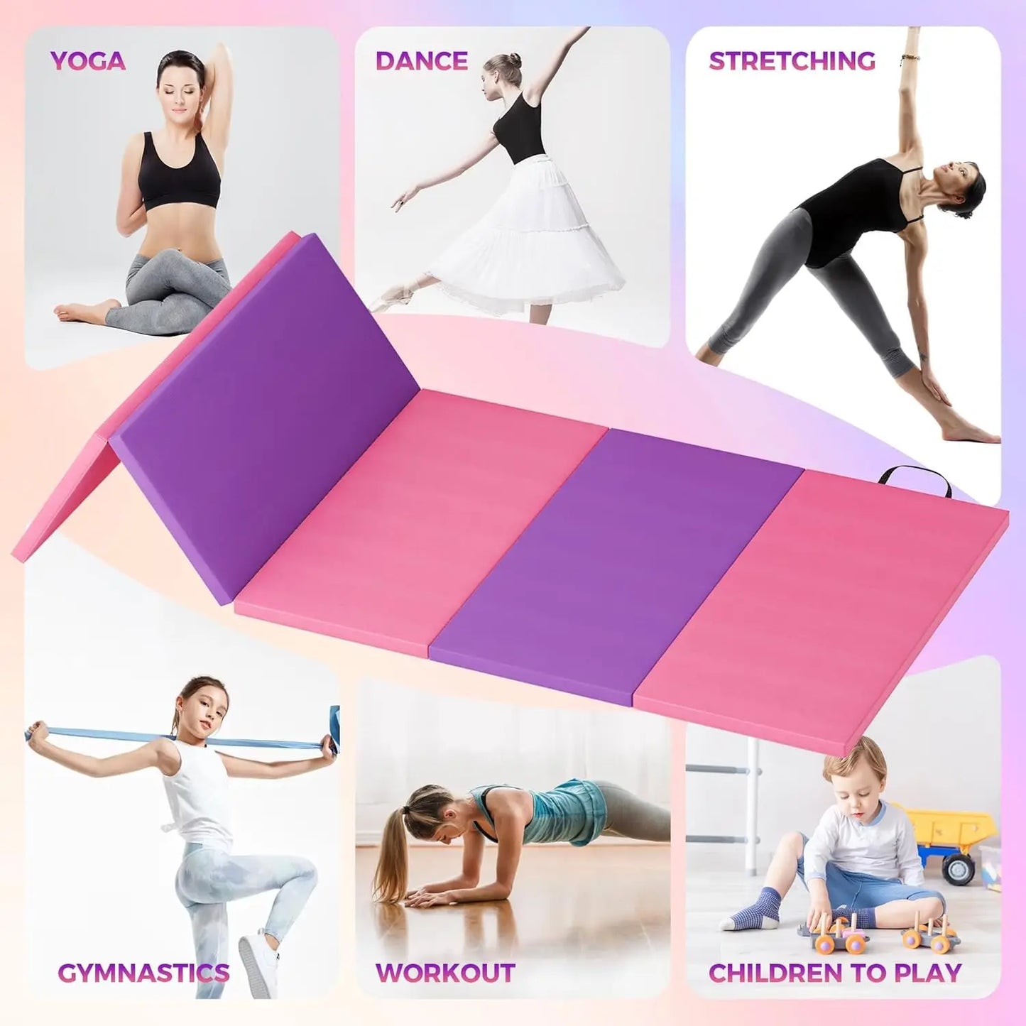 TWISTER.CK Folding Gym Mat High Density Non Slip Home Gym