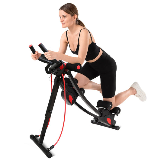 Abdominal Curling Exercise Machine Adjustable Dual Track Core Trainer
