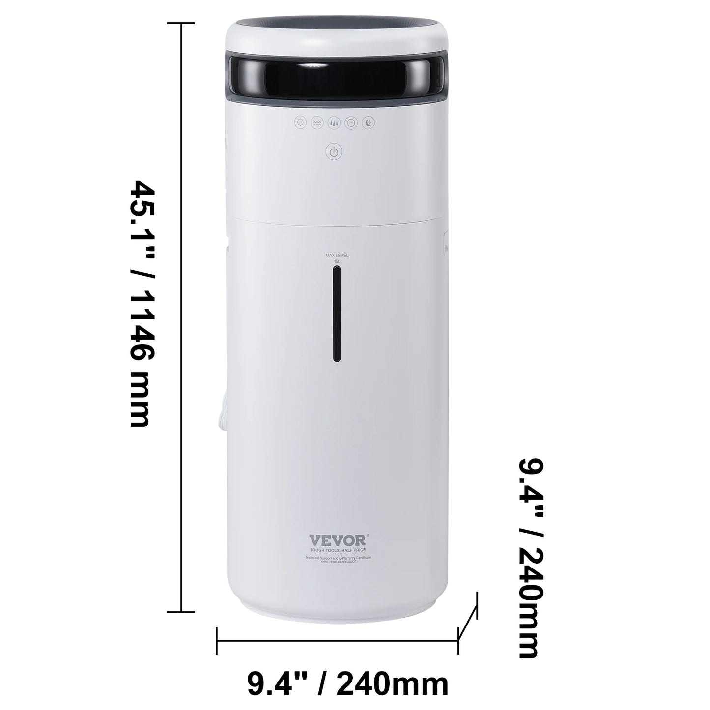 SucceBuy Ultrasonic Humidifier For Home And Whole House