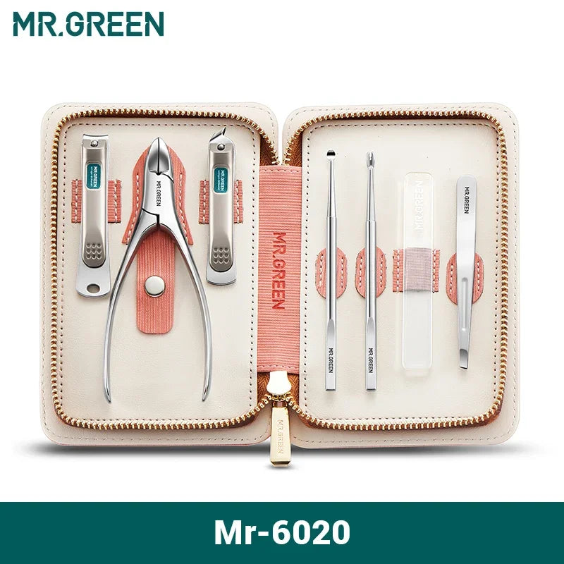 MR.GREEN 7in1 Manicure and Pedicure Set Stainless Steel Tools