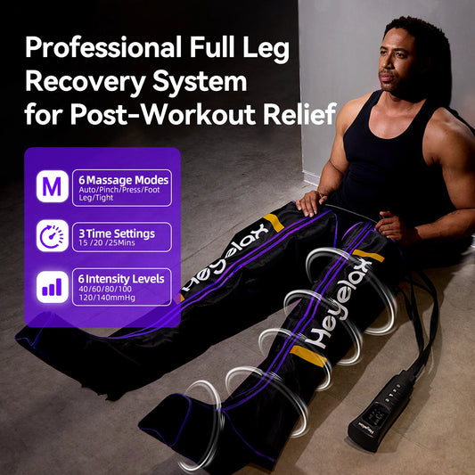 Heyelax Leg Air Compression Massager for Circulation and Pain Relief