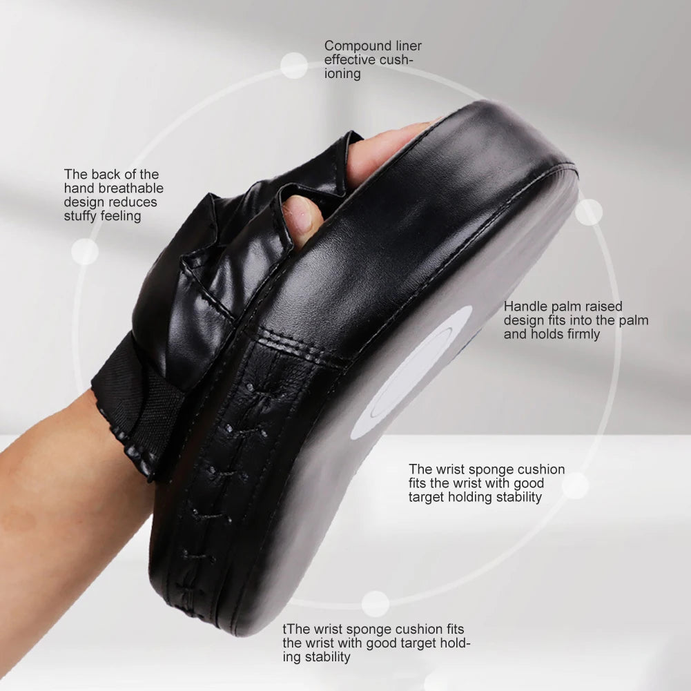 PU Leather Curved Boxing Hand Target For Martial Arts Training