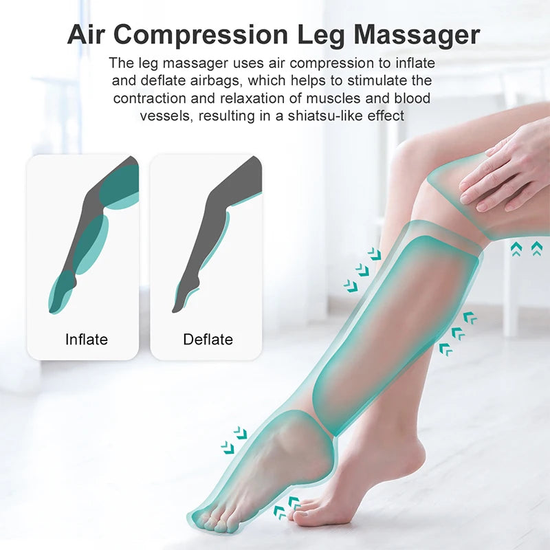 Nekteck Foot Air Pressure Leg Massager Shiatsu Massage Calf Thigh
