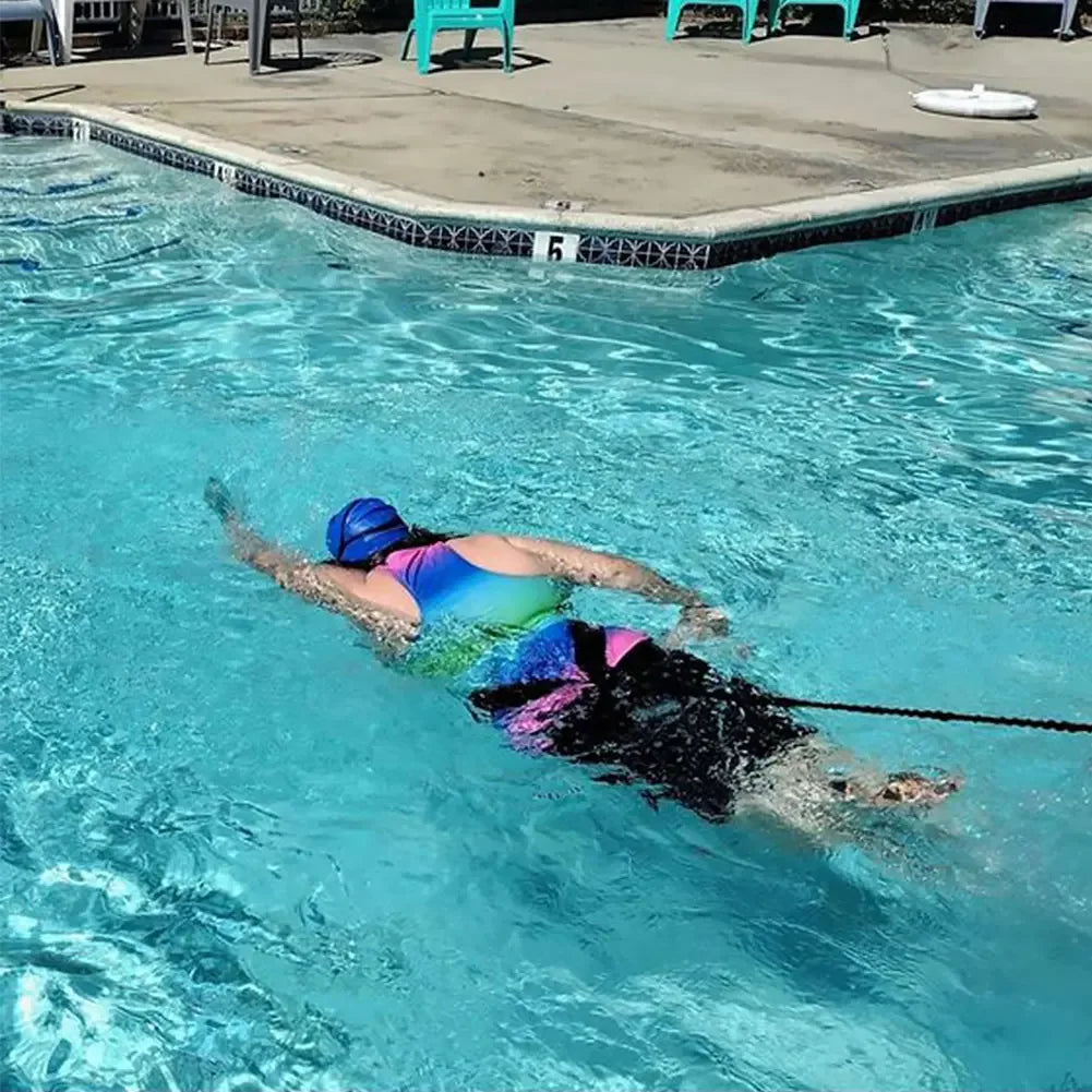 APWIKOGER Swimming Training Belt for Pool Resistance and Swim Training
